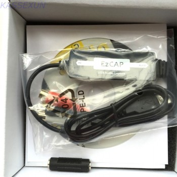 Ezcap216 RCA To USB Audio Capture Turntable Vinyl LP Cassette to MP3 CD Recorder  Free shipping