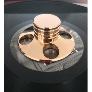 BRAND NEW High Quality 1PCS LP Vinyl Turntables Golden Metal Disc Stabilizer Record Weight 228g