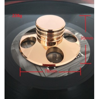 BRAND NEW High Quality 1PCS LP Vinyl Turntables Golden Metal Disc Stabilizer Record Weight 228g