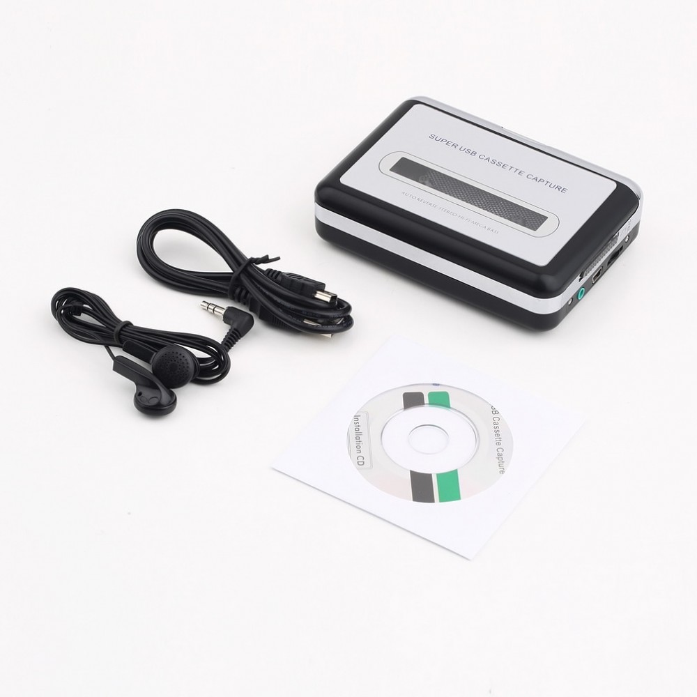 1set Portable USB Cassette Player Capture Cassette Recorder Converter Digital Audio Music Player