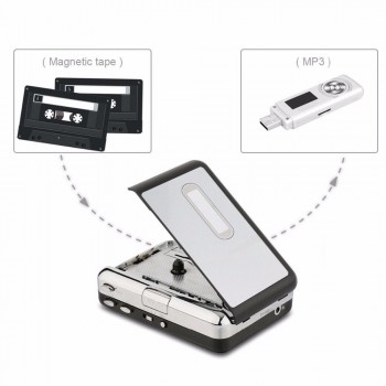 Cassette to MP3 Converter Player Analog Tapes Music to Digital Save to USB Flash Drive, USB Walkman Cassette Player Portable NEW