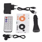 Car Kit Stereo Cassette Tape SD MMC Mp3 Player Adapter with Remote Control EU Plug 100-220V