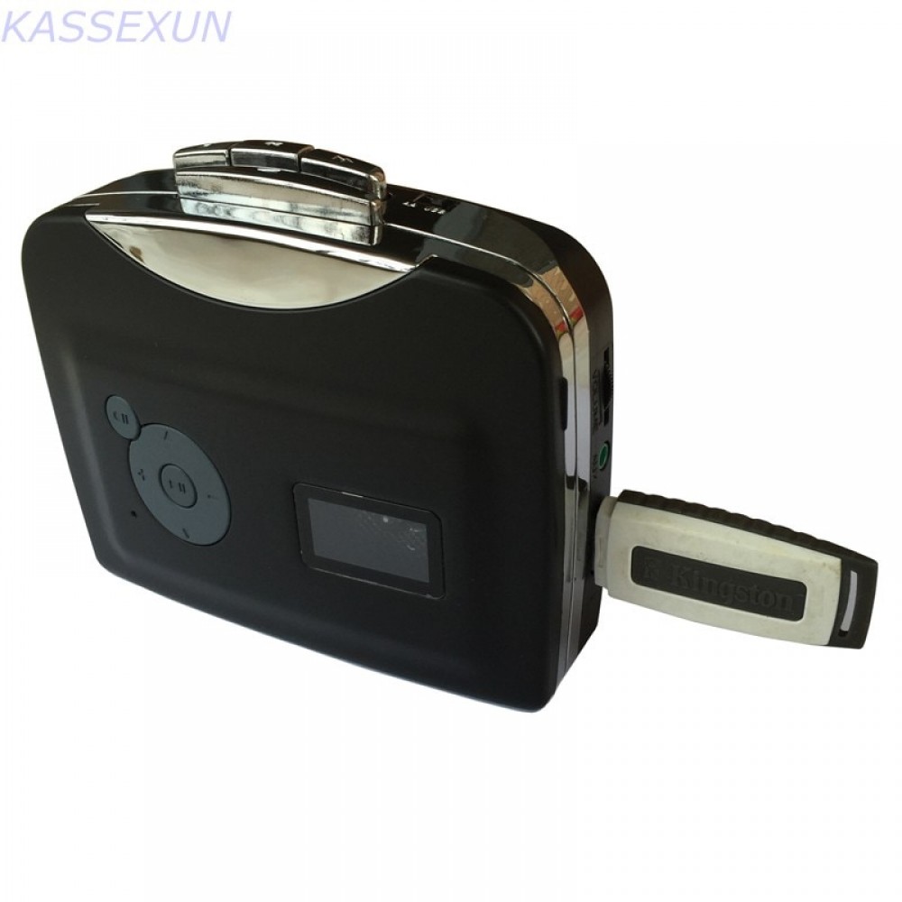 Cassette tape capture card, convert tape to mp3 in U flash disk/pen driver, no pc required  usb walkman player   Free shipping
