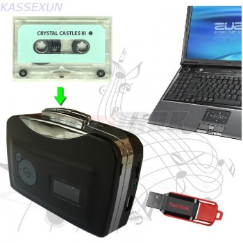 Cassette tape capture card, convert tape to mp3 in U flash disk/pen driver, no pc required  usb walkman player   Free shipping