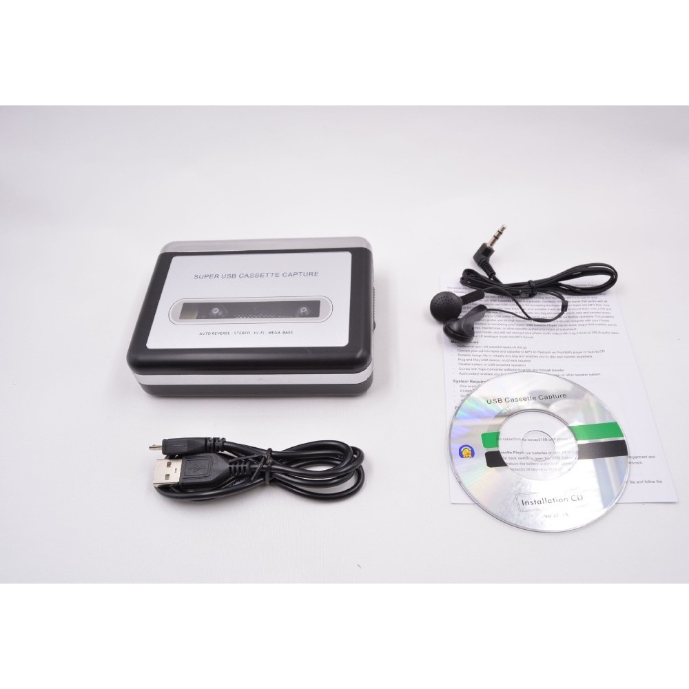 REDAMIGO cassette capture to MP3 Cassette Capture Tape to PC Super USB Cassette to MP3 Converter Cassette-to-MP3 Capture CRP218