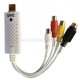 easycap uvc usb video capture adapter  for TV DVD VHS Hi8  work for MAC Linux  Windows  Free shipping
