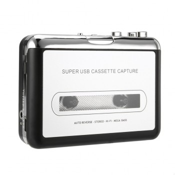 Cassette Player USB Cassette to MP3 Converter Capture Audio Music Player Convert music on tape to Computer Laptop