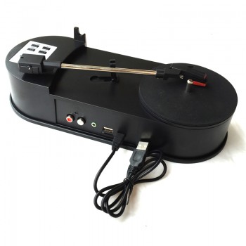 Analog vinyl turntable to mp3 converter device adapter, convert vinyl to mp3 in U Driver /SD TF Card directly, no PC required,
