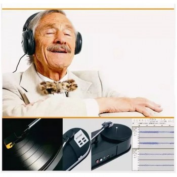 Analog vinyl turntable to mp3 converter device adapter, convert vinyl to mp3 in U Driver /SD TF Card directly, no PC required,