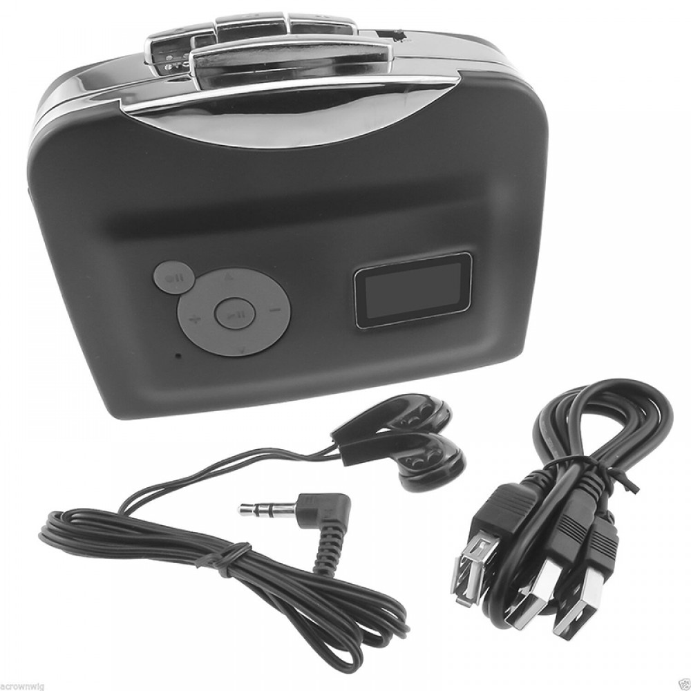 Cassette tape to MP3 Record converter music on the tape directly to U disk cassette player