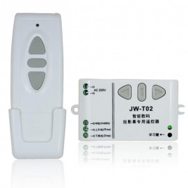 JW-T02 Wireless Remote Control +315MHz Front Controller for Electric Projector Screens Electric Curtains/Tower Garage Door