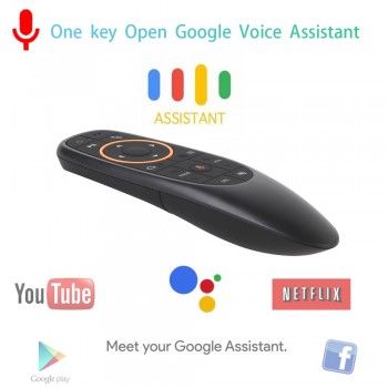 AVATTO G10 Voice Air Mouse with USB 2.4GHz Wireless 6 Axis Gyroscope Microphone IR Remote Control For Smart tv,Android Box,PC