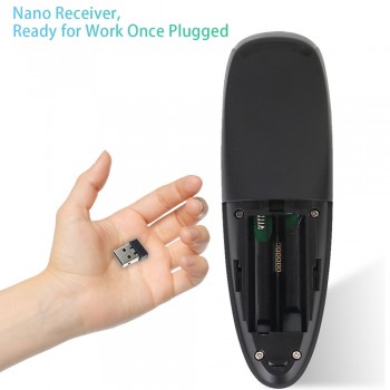 AVATTO G10 Voice Air Mouse with USB 2.4GHz Wireless 6 Axis Gyroscope Microphone IR Remote Control For Smart tv,Android Box,PC