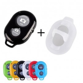 Remote shutter Selfie Shutter Bluetooth Remote Control Stick  Monopod Button Self timer + Protective Silicone Case For IPhone
