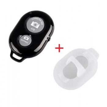 Remote shutter Selfie Shutter Bluetooth Remote Control Stick  Monopod Button Self timer + Protective Silicone Case For IPhone