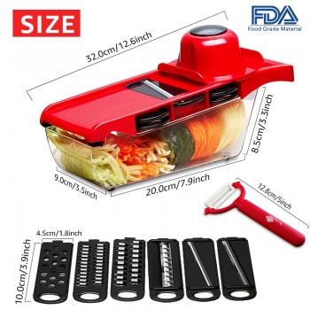 Myvit Vegetable Cutter with Steel Blade Mandoline Slicer Potato Peeler Carrot Cheese Grater vegetable slicer Kitchen Accessories