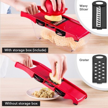 Myvit Vegetable Cutter with Steel Blade Mandoline Slicer Potato Peeler Carrot Cheese Grater vegetable slicer Kitchen Accessories