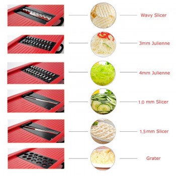 Myvit Vegetable Cutter with Steel Blade Mandoline Slicer Potato Peeler Carrot Cheese Grater vegetable slicer Kitchen Accessories