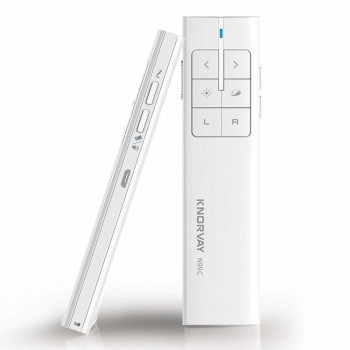 Knorvay N99 Rechargeable Wireless Presenter Laser Pointer Air Mouse Presenter 2.4GHz PPT USB Remote Control