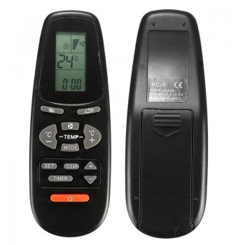 1pc New Replacement Air Conditioner Remote Control Black High Quality Remote Controller Suitable For Electra RC 5