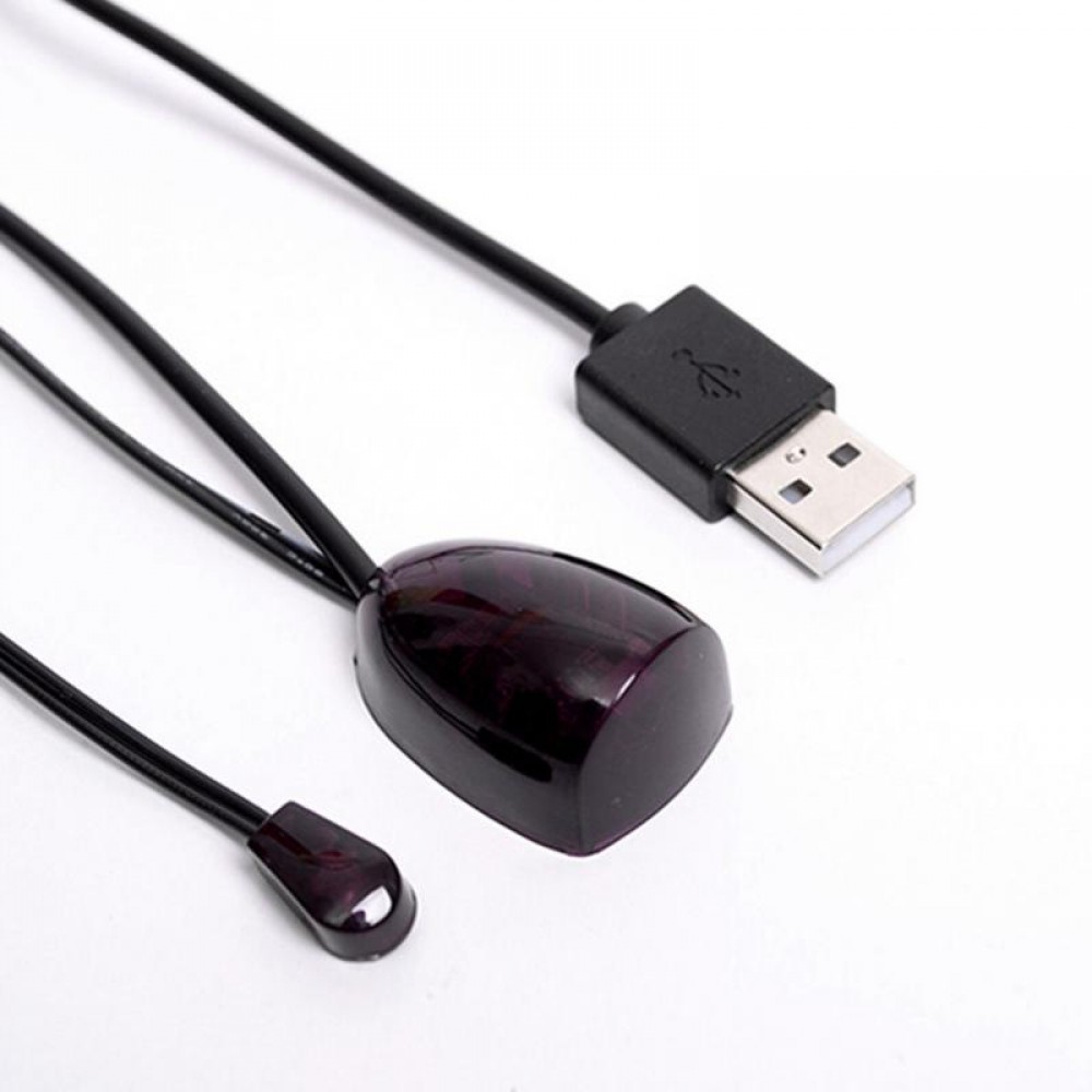 IR Infrared Remote Control Receiver Extender Repeater Emitter USB Adapter Black 5V