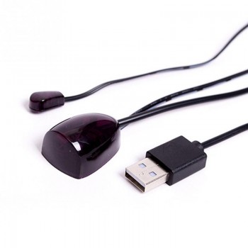 IR Infrared Remote Control Receiver Extender Repeater Emitter USB Adapter Black 5V