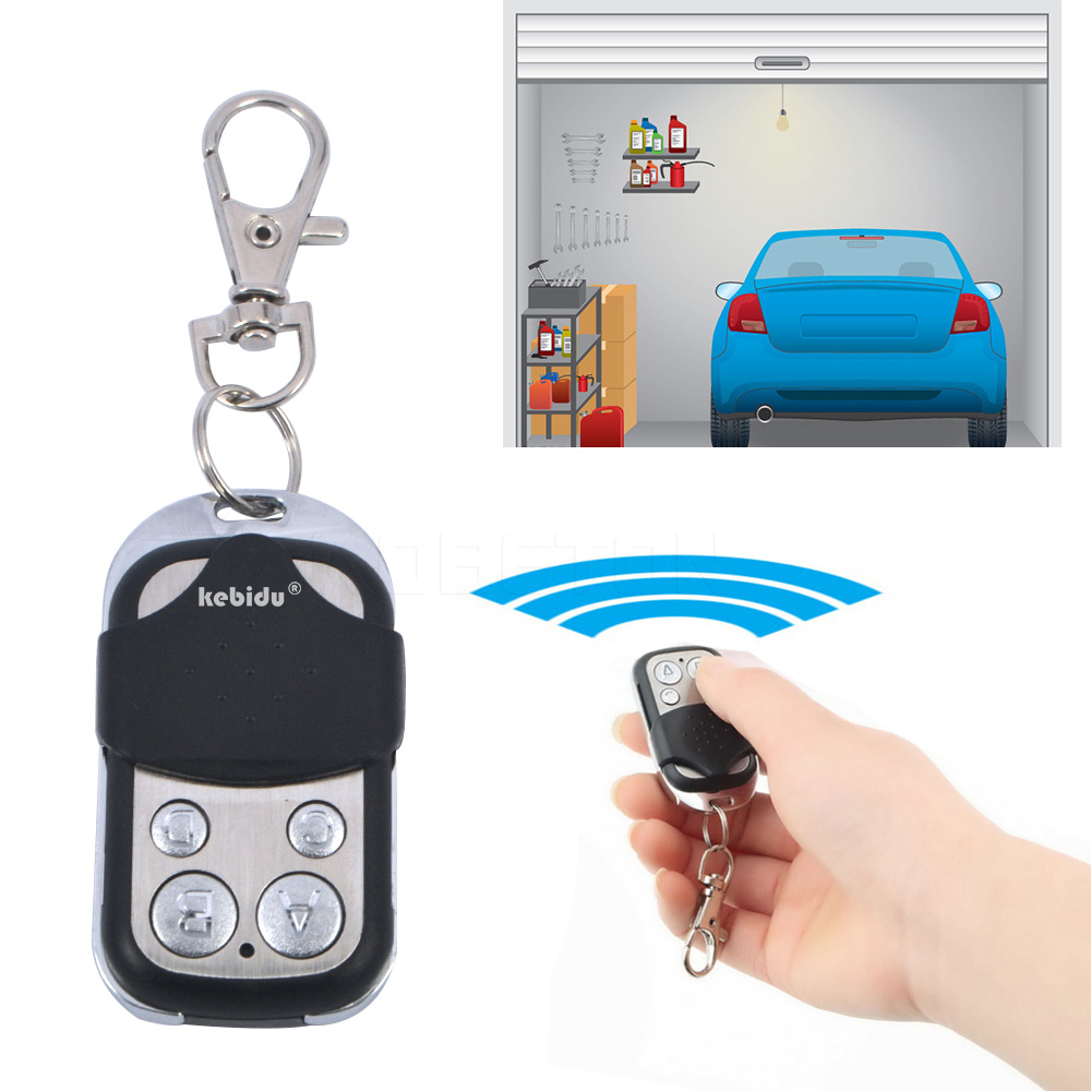 Kebidu 433 MHz RFRF Remote Control Copy 4 Channel Cloning Duplicator Key Fob A Distance Learning Electric Garage Door Controller