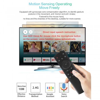 L8star G20S 2.4G Wireless Air Mouse Gyro Voice Control Sensing Universal Mini Keyboard Remote Control For PC Android TV Box