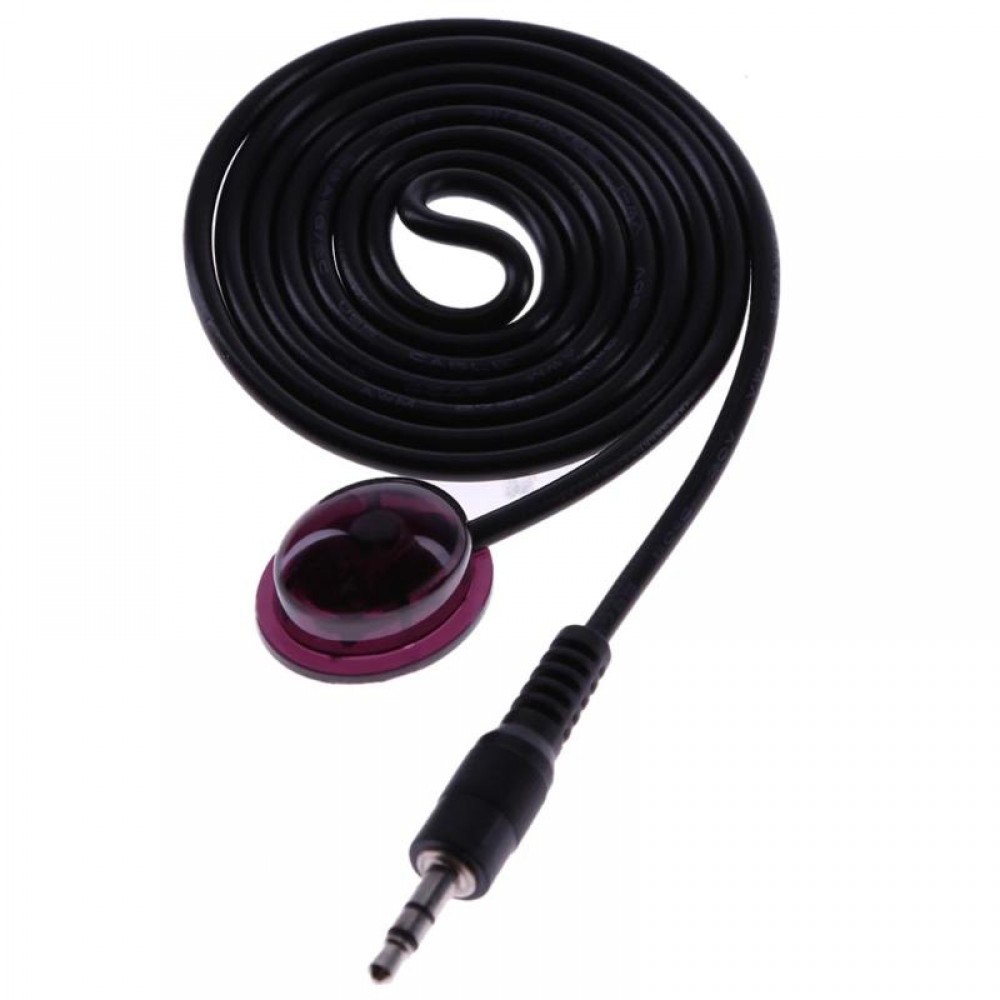 3.5mm IR Infrared Remote Control Receiver Extension Cord Cable w/ LED Light for IR Receiver Emitter Extender Repeater System