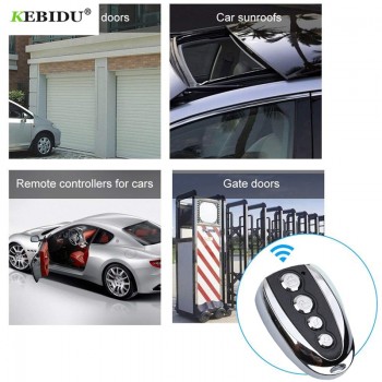 Kebidu Universal 4 Button 433.92 MHz Cloning Car Key Gate Keys Copy Controller Electric Auto Copy Remote Control Duplicator