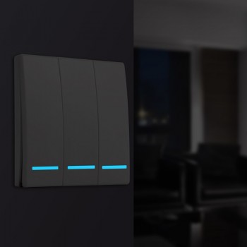 QIACHIP 433MHz Universal Wireless Remote Control 86 Wall Panel RF Transmitter Receiver 1 2 3 Button For Home Room Light Switch