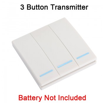 QIACHIP 433MHz Universal Wireless Remote Control 86 Wall Panel RF Transmitter Receiver 1 2 3 Button For Home Room Light Switch