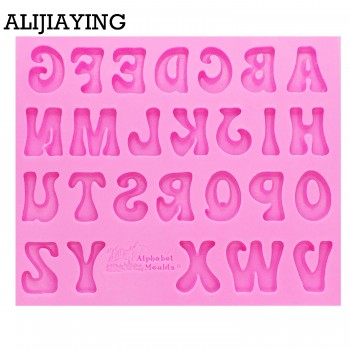 M1161 Alphabet Capital/Letter/Number silicone mold fondant mold cake decorating tools chocolate gumpaste mold