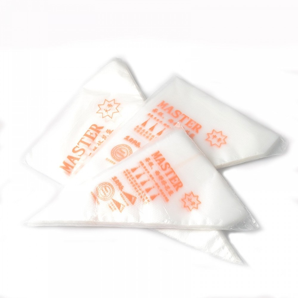 100pcs Disposable Pastry Bags S/M Size Piping Bag Confectionery Bags For Cream Fondant Cake Decorating Tools Bakeware