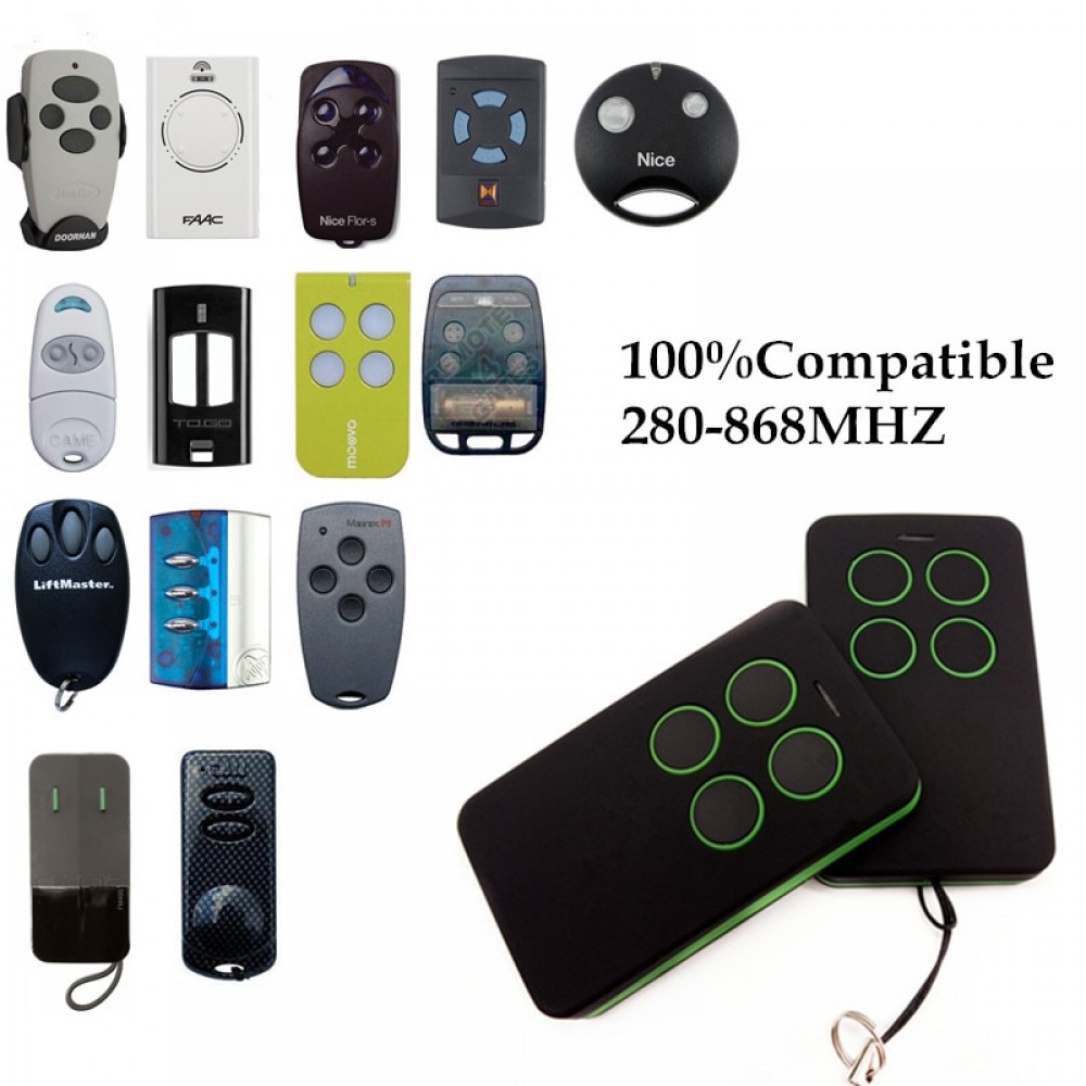 Duplicate 280mhz to 868mhz Remote Control Universal Remote Control 4 Channel Command Handzender Garage Gate Key Fob
