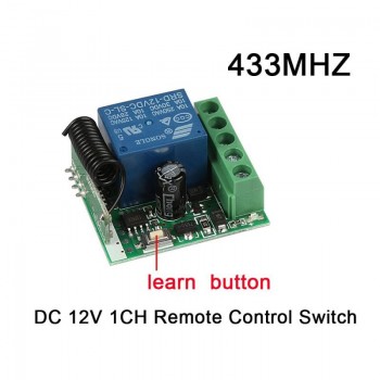 QIACHIP 433Mhz Universal Wireless Remote Control Switch DC 12V 1CH relay Receiver Module RF Transmitter 433 Mhz Remote Controls