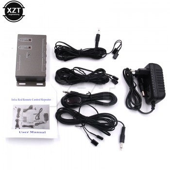 2018 Newest Arrival IR Infrared IR System Remote Control Extender Repeater Kit with 1 Receiver 6 Emitter US and EU plug