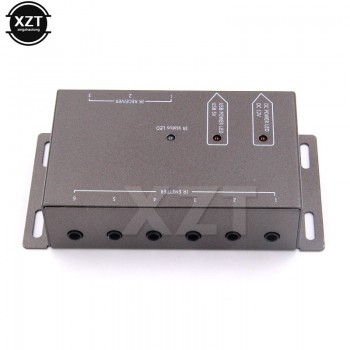 2018 Newest Arrival IR Infrared IR System Remote Control Extender Repeater Kit with 1 Receiver 6 Emitter US and EU plug