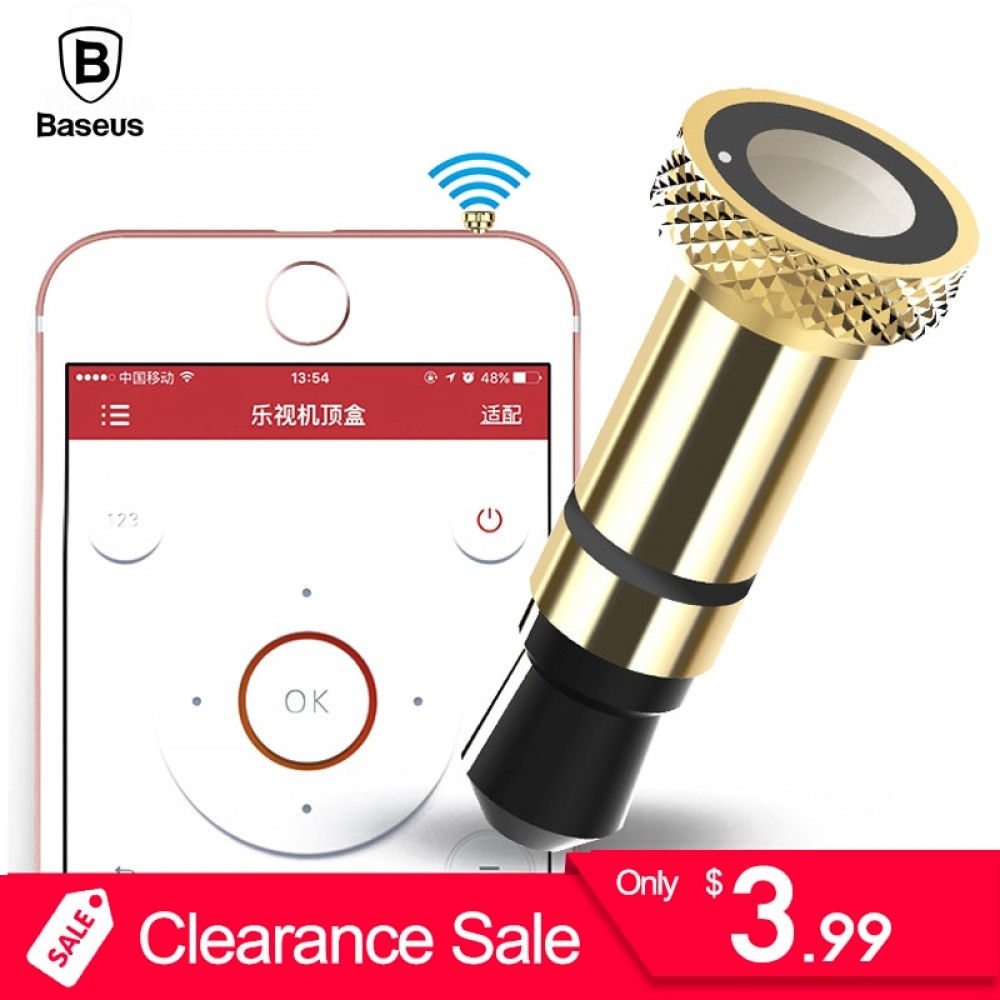 Baseus Mini Keychain Remote Control 3.5mm Jack Smart IR Controller Adapter For iPhone 6 6s Plus 5s 5 5c SE 4s 4 IOS 7 8 9