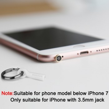 Baseus Mini Keychain Remote Control 3.5mm Jack Smart IR Controller Adapter For iPhone 6 6s Plus 5s 5 5c SE 4s 4 IOS 7 8 9