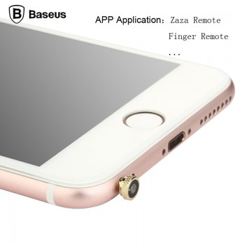 Baseus Mini Keychain Remote Control 3.5mm Jack Smart IR Controller Adapter For iPhone 6 6s Plus 5s 5 5c SE 4s 4 IOS 7 8 9