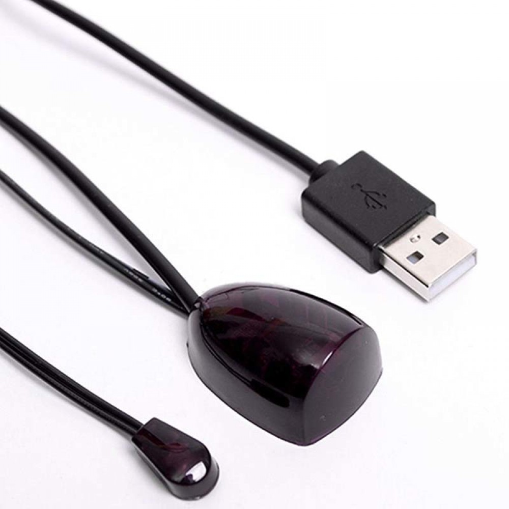 1pc 5V IR Infrared Remote Control Receiver Extender High Quality IR Remote Control Repeater Emitter USB Adapter Black Mayitr