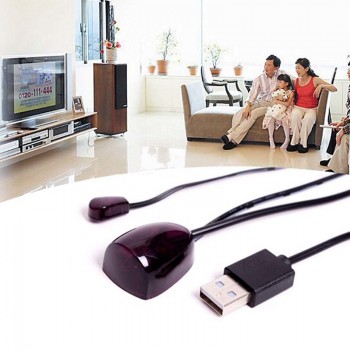 1pc 5V IR Infrared Remote Control Receiver Extender High Quality IR Remote Control Repeater Emitter USB Adapter Black Mayitr