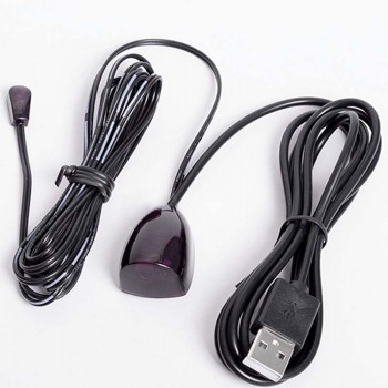 1pc 5V IR Infrared Remote Control Receiver Extender High Quality IR Remote Control Repeater Emitter USB Adapter Black Mayitr