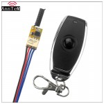 Anntem brand RF DC Wide Working Voltage Remote Control Switch 3.7v to 12v to 24v Relay Learning Mini Wireless Control Switch
