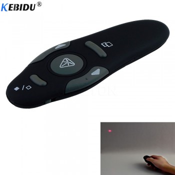 Kebidu 2.4 GHz RF Pointer Pen Wireless USB Power Point Presenter Remote Control Laser Pen Wireless Remote Red Laser Pointer