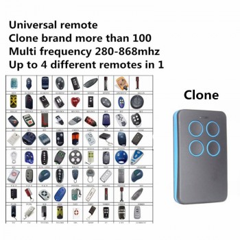 Duplicate 280mhz to 868mhz Remote Control Universal Remote Control 4 Channel Command Handzender Garage Gate Key Fob
