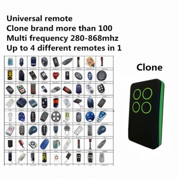 Duplicate 280mhz to 868mhz Remote Control Universal Remote Control 4 Channel Command Handzender Garage Gate Key Fob