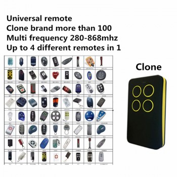 Duplicate 280mhz to 868mhz Remote Control Universal Remote Control 4 Channel Command Handzender Garage Gate Key Fob