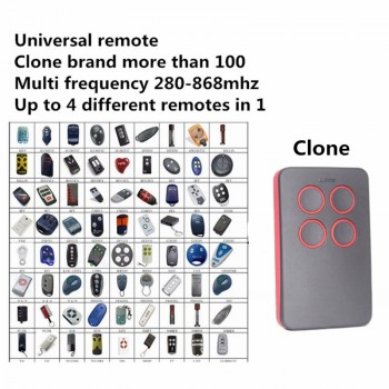 Duplicate 280mhz to 868mhz Remote Control Universal Remote Control 4 Channel Command Handzender Garage Gate Key Fob